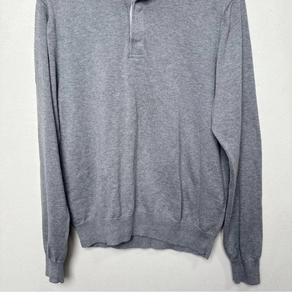 Brooks Brothers Mens Medium Supima Cotton Half Zip Sweater - Picture 3 of 13